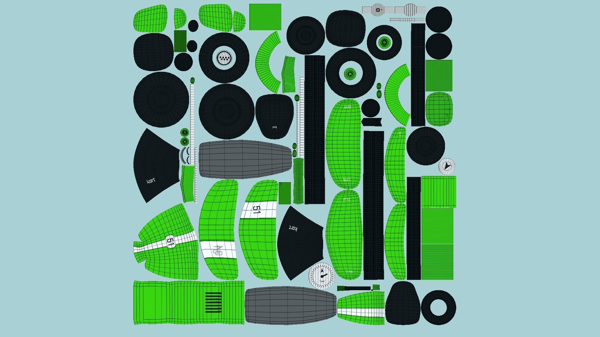 10 Cartoon Karts A Collection - Vehicle Racing Design _70