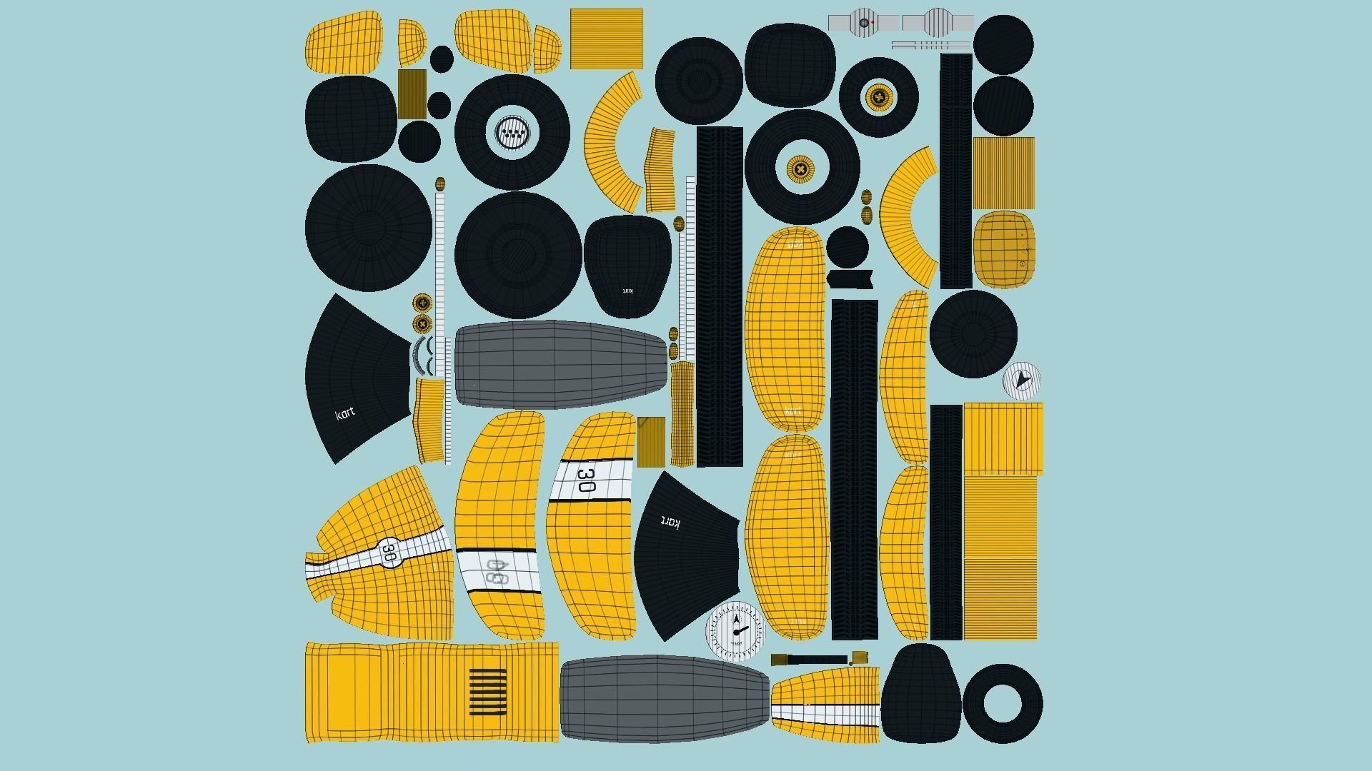 10 Cartoon Karts A Collection - Vehicle Racing Design _82