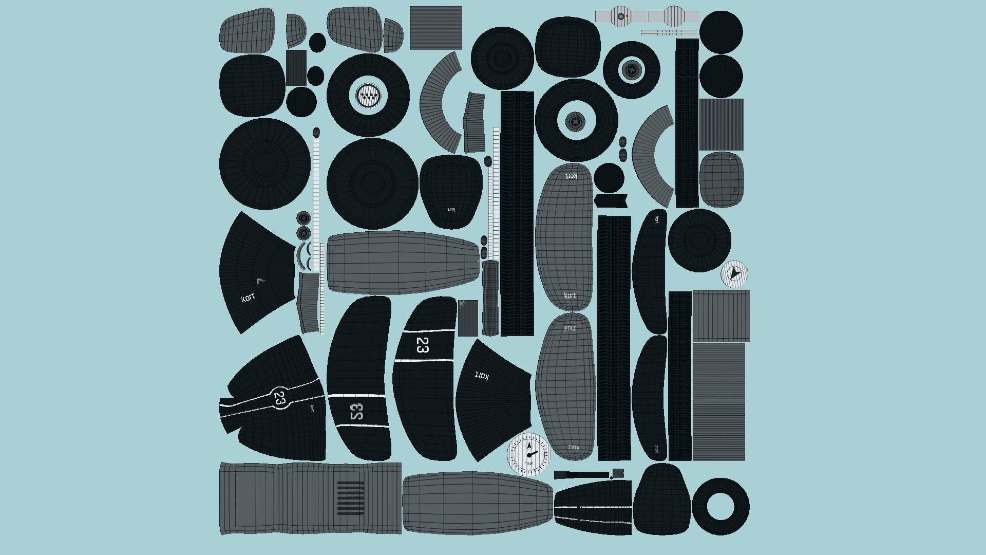 10 Cartoon Karts A Collection - Vehicle Racing Design _75