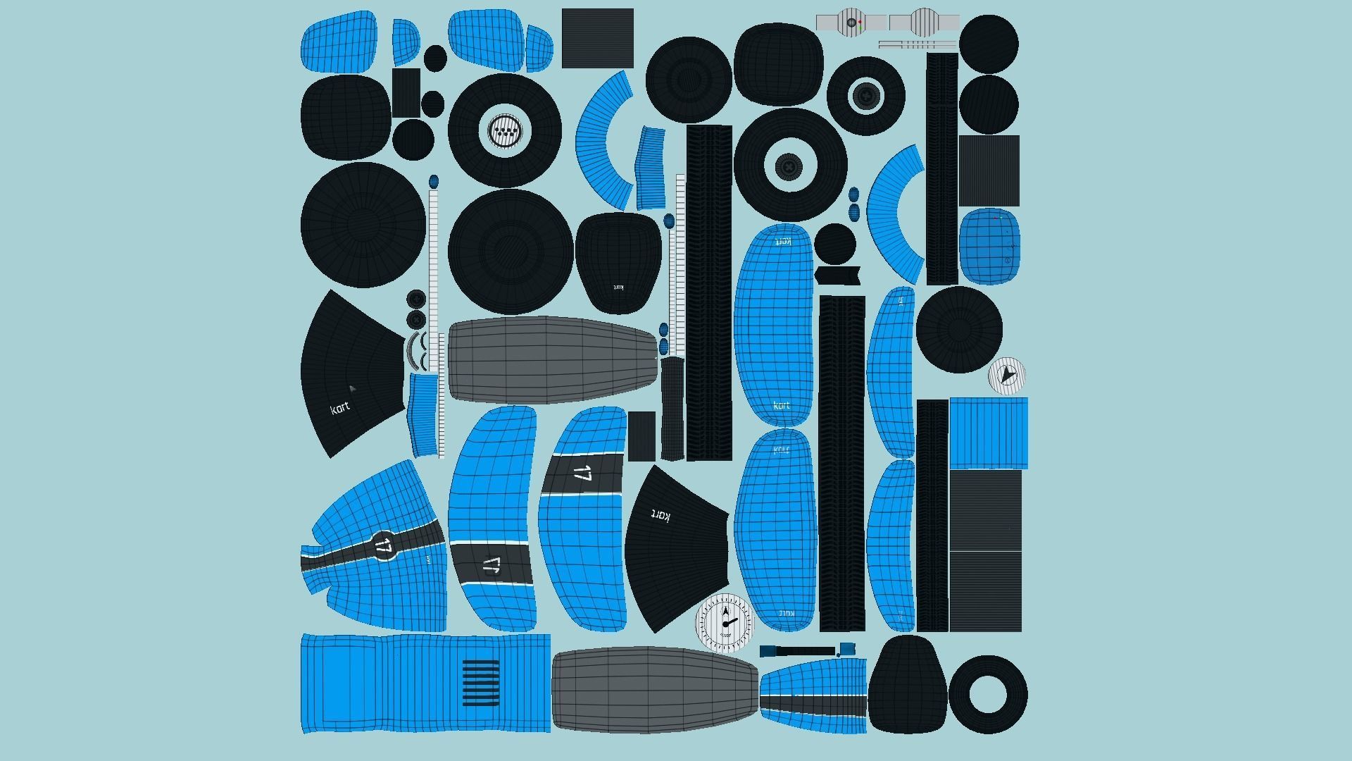 10 Cartoon Karts A Collection - Vehicle Racing Design _64