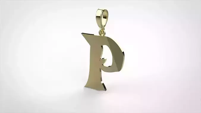 pendant alphabet rebucked P medium 