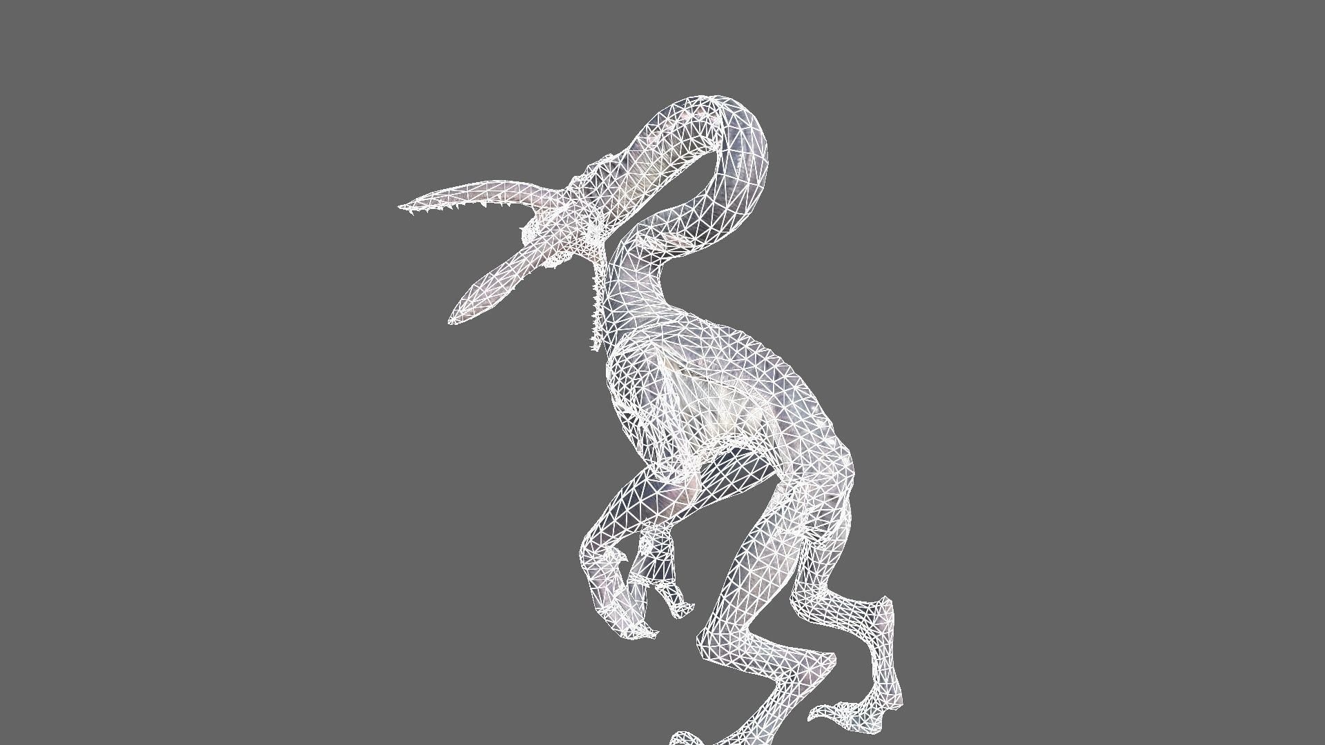 Alien Hunter Low-poly 3D model_13