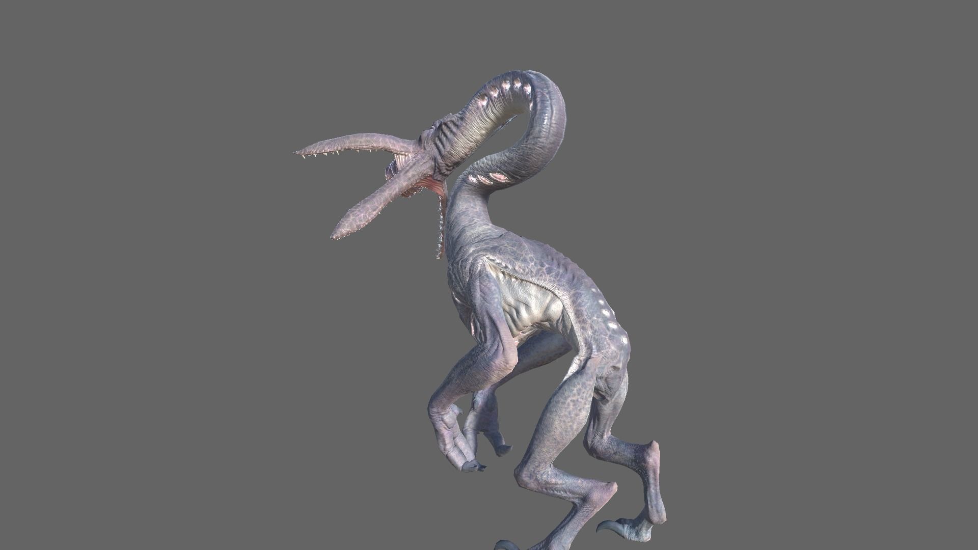 Alien Hunter Low-poly 3D model_4