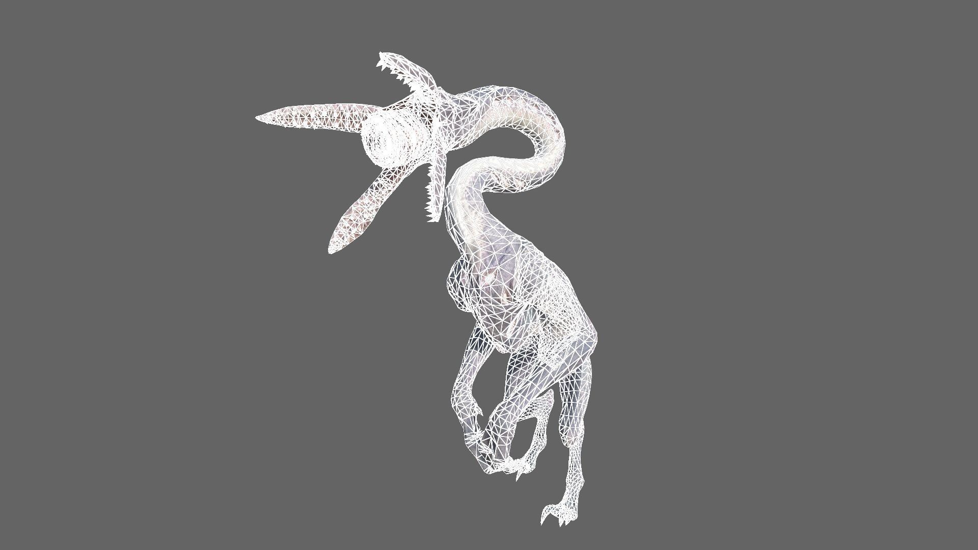 Alien Hunter Low-poly 3D model_11