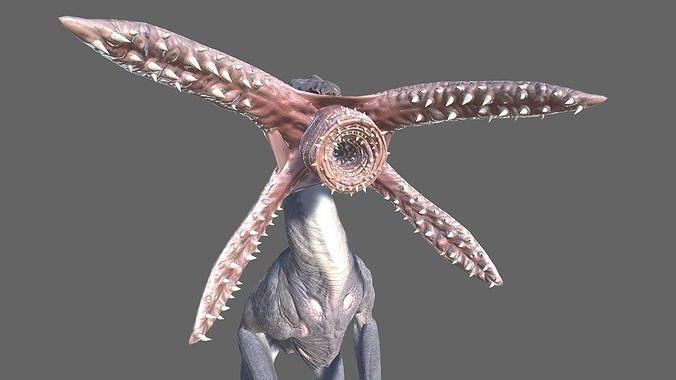 Alien Hunter Low-poly 3D model