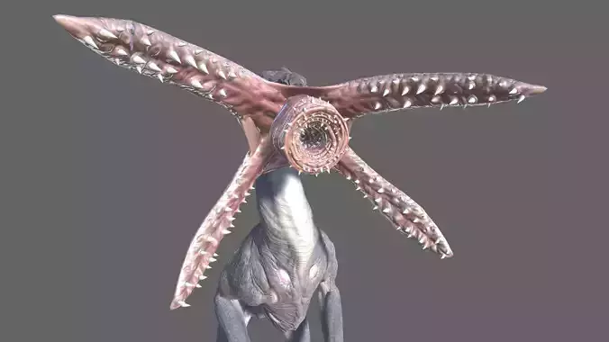 Alien Hunter Low-poly 3D model