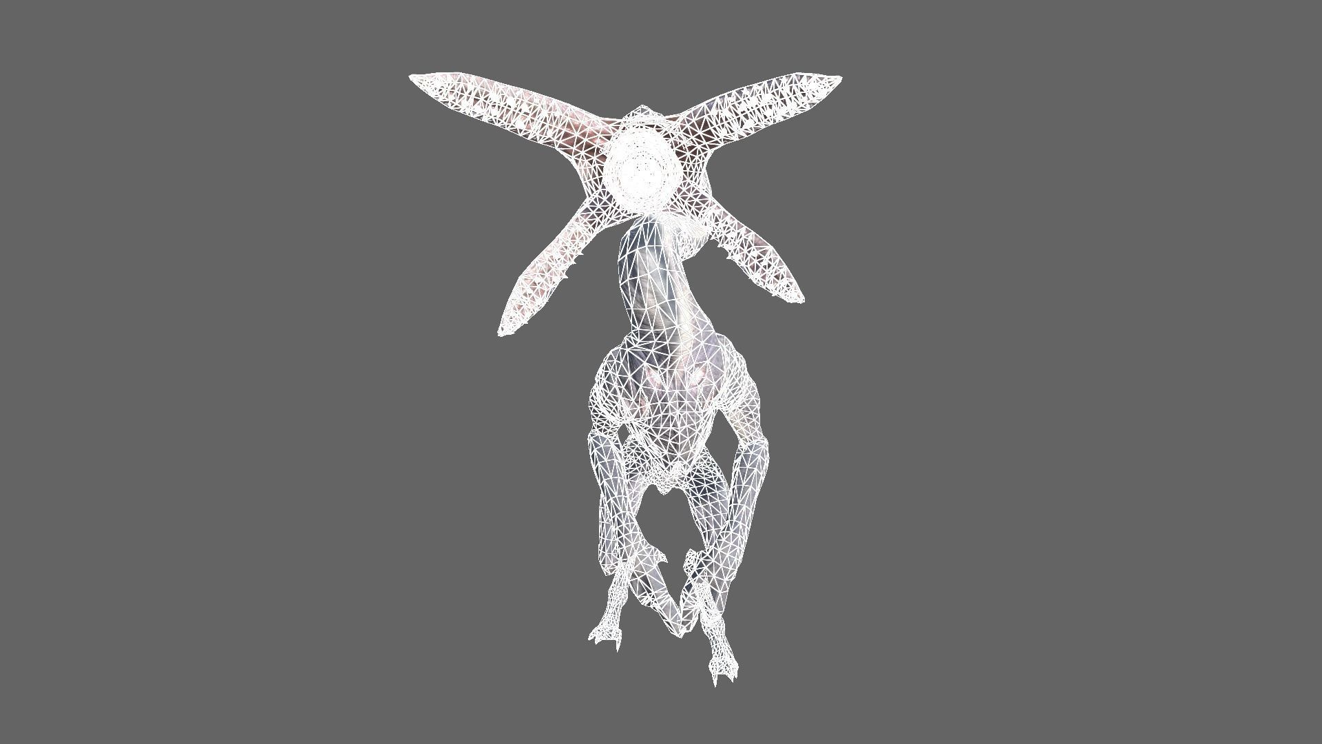 Alien Hunter Low-poly 3D model_10