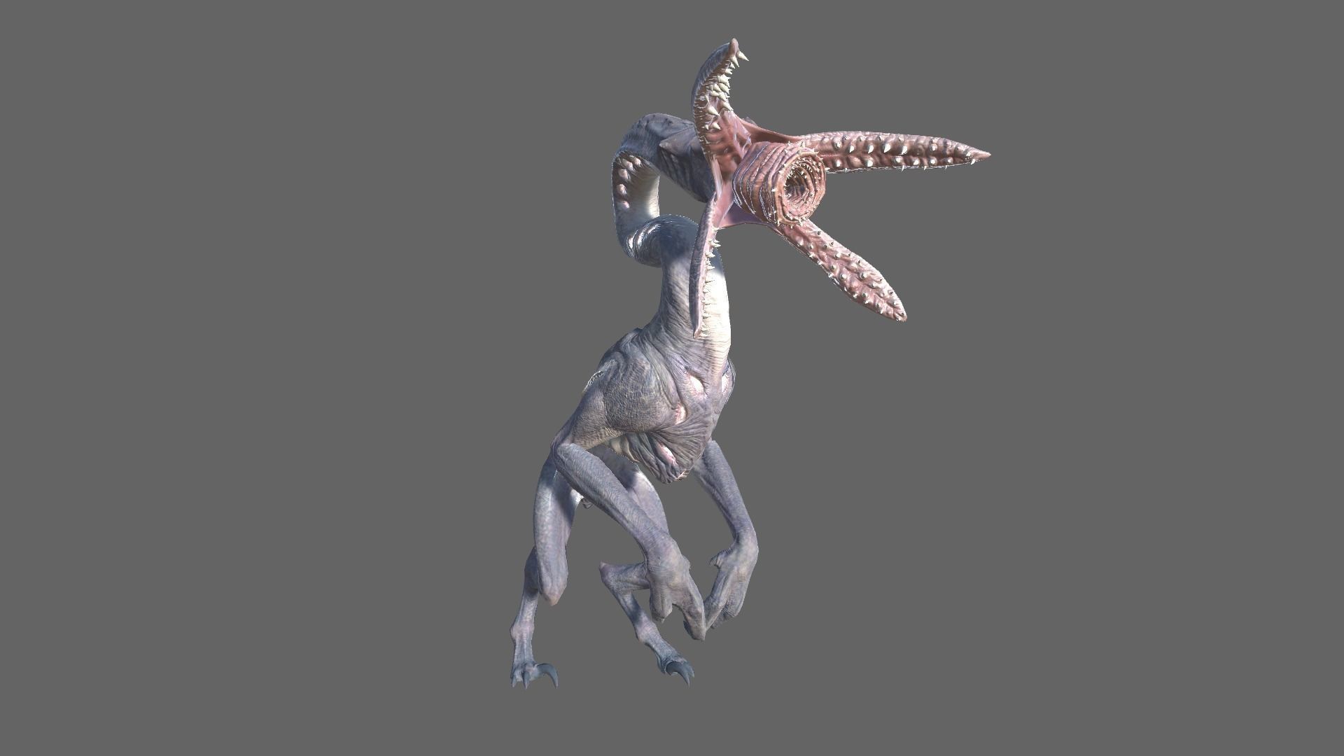 Alien Hunter Low-poly 3D model_9