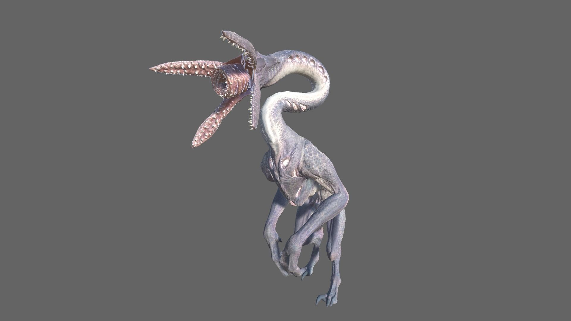 Alien Hunter Low-poly 3D model_2