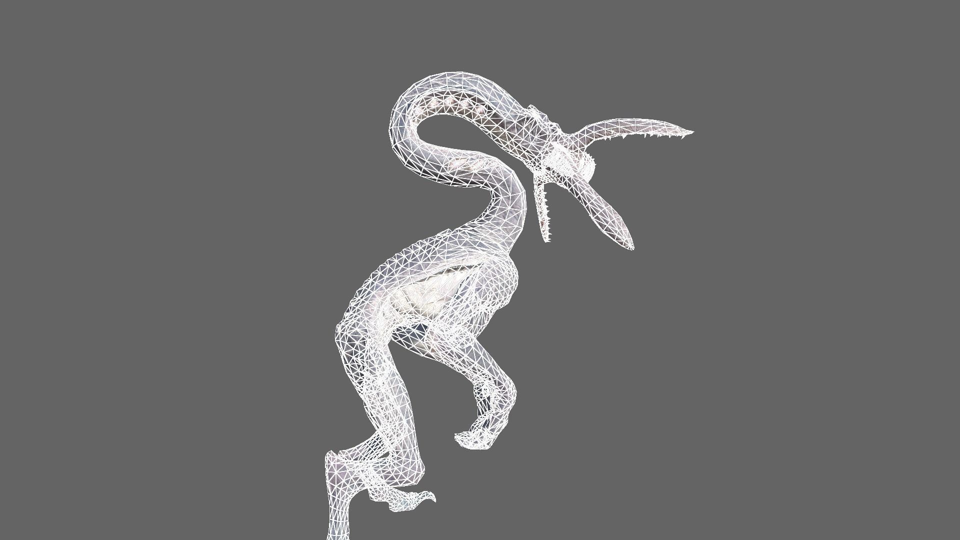 Alien Hunter Low-poly 3D model_16