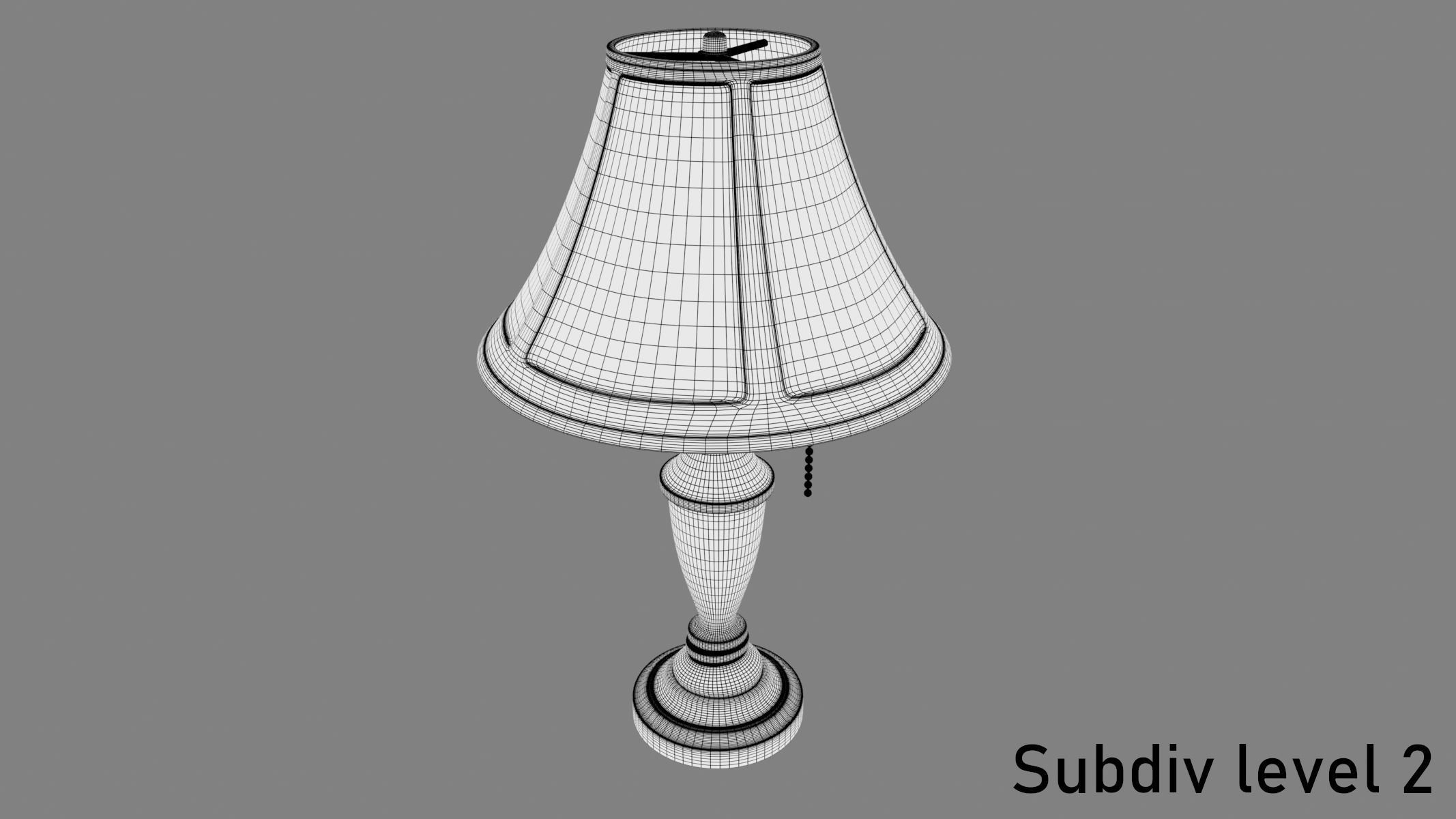 Vintage Table Lamp 3D model_7