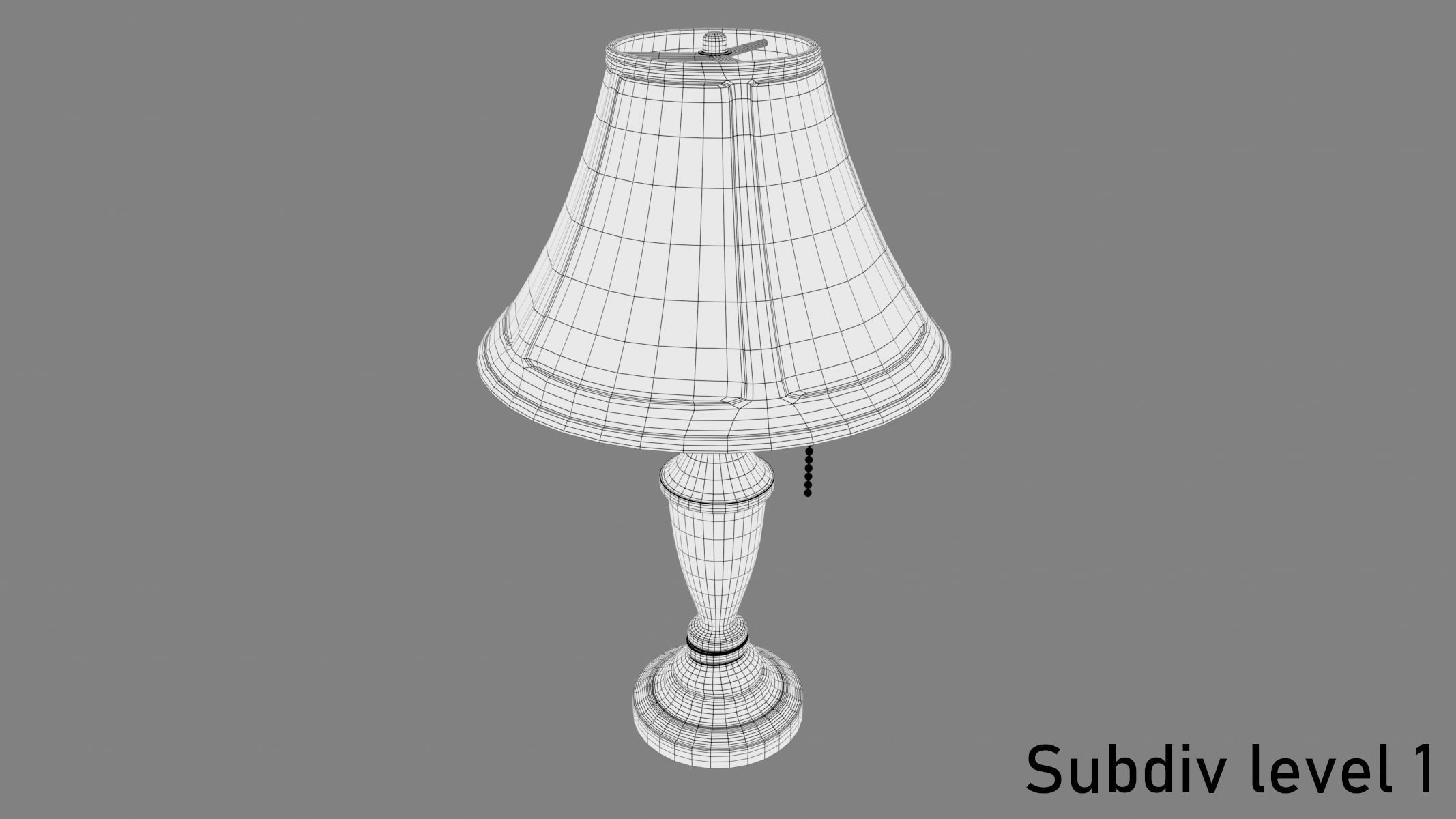 Vintage Table Lamp 3D model_6