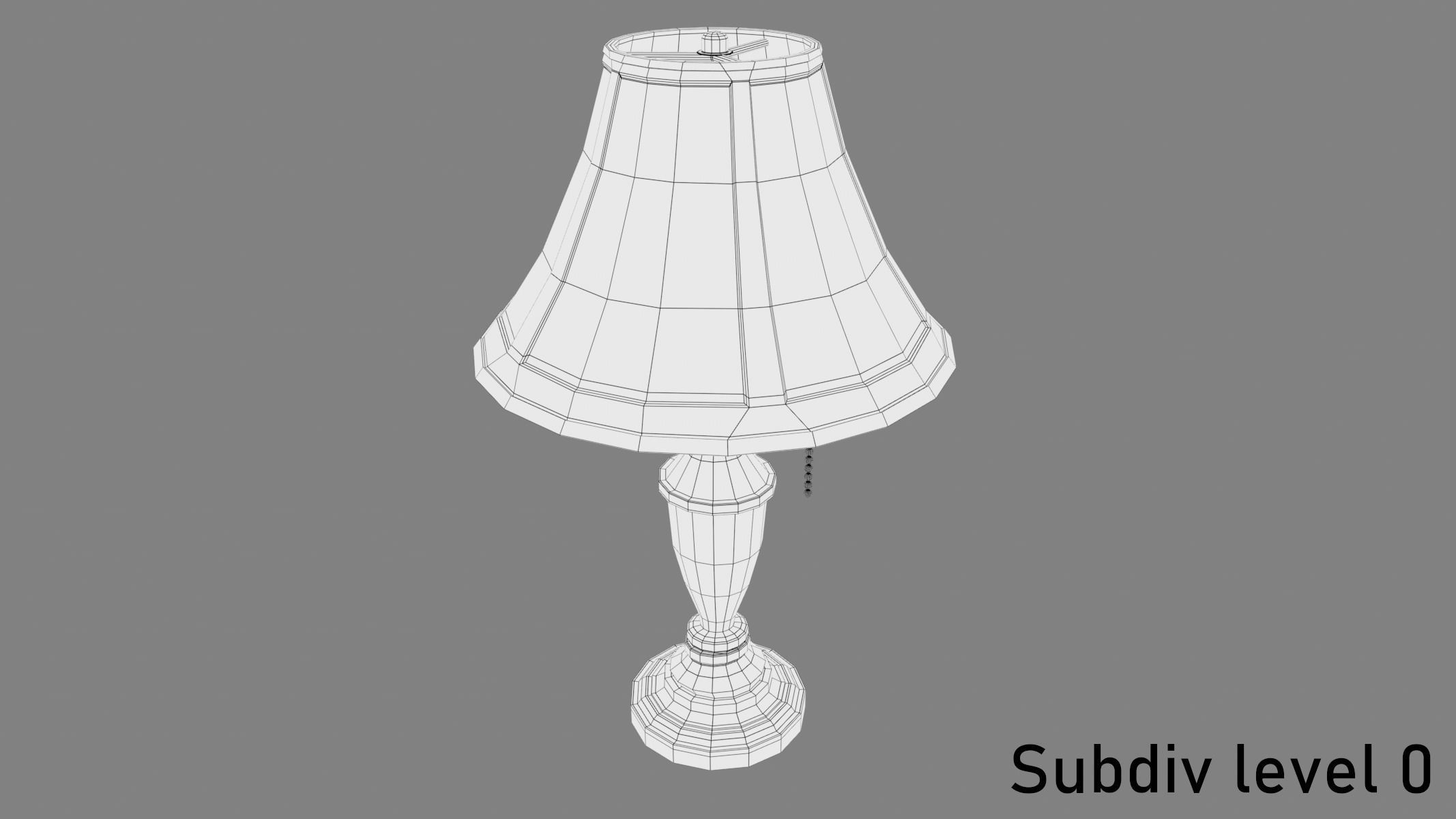 Vintage Table Lamp 3D model_5