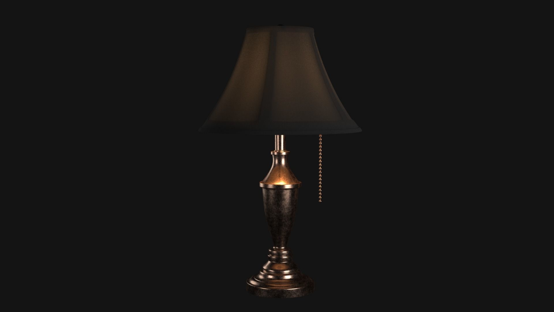 Vintage Table Lamp 3D model_1