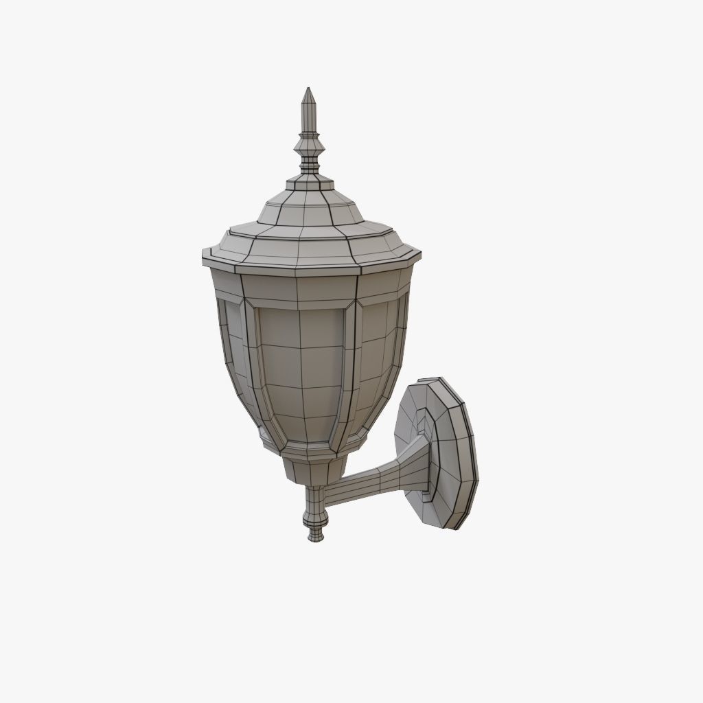 Outdoor Street Light 3D model_4