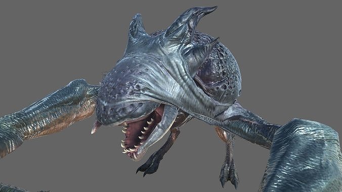 Alien Thresher Low-poly 3D model