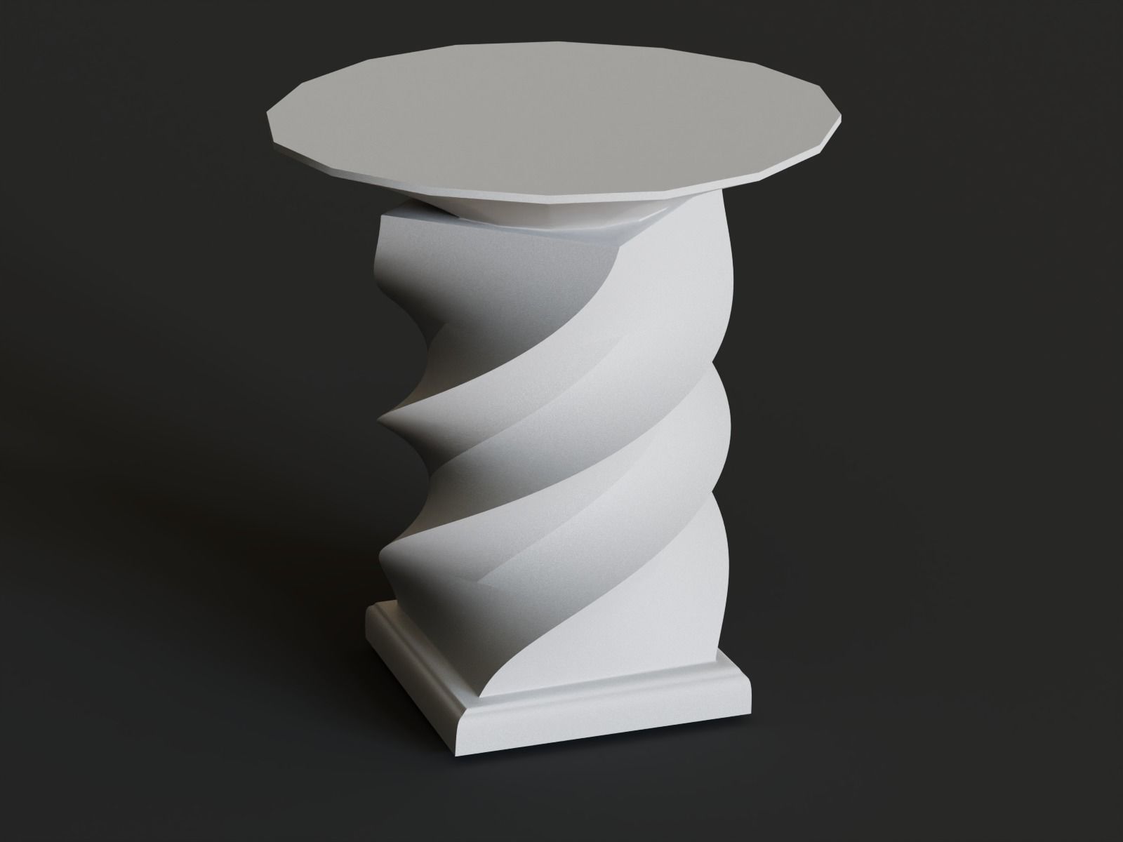 Pedestal 07 3D print model_7