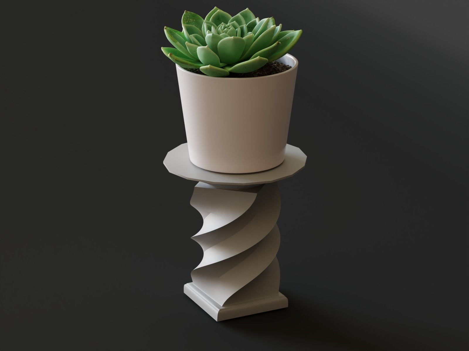 Pedestal 07 3D print model_3