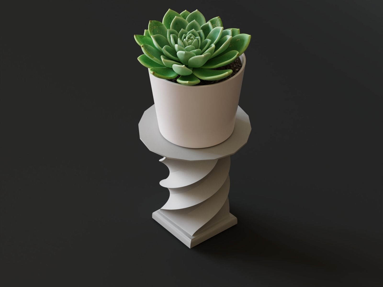 Pedestal 07 3D print model_1