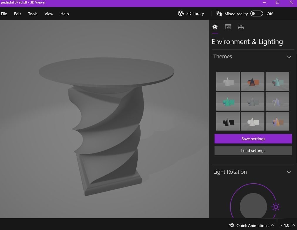 Pedestal 07 3D print model_14