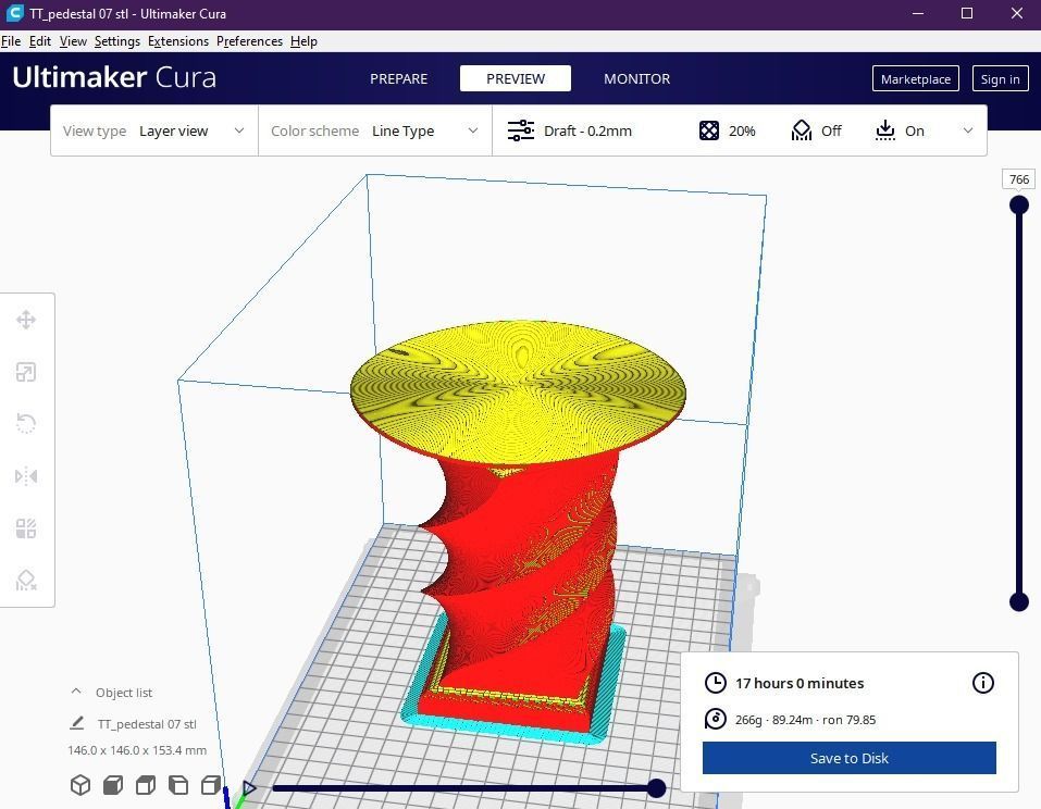 Pedestal 07 3D print model_2