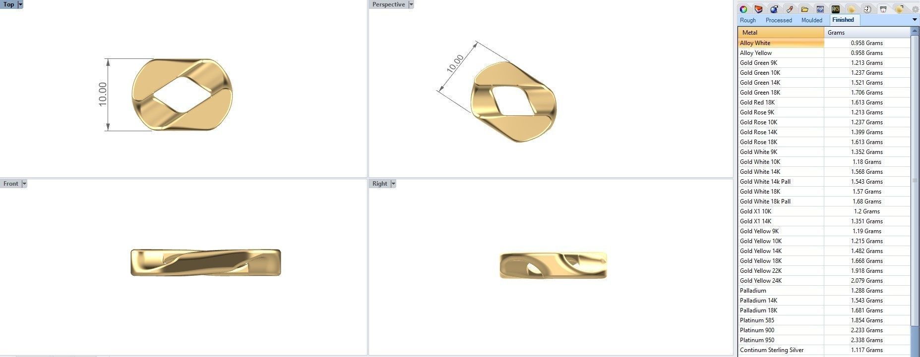 Tiffany Curb Link Chain Bracelet 3D print model_8