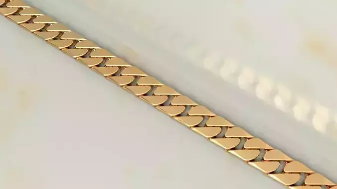 Tiffany Curb Link Chain Bracelet 3D print model