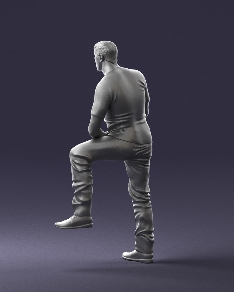 000229 Strong Man in Sitting Pose 1201 3D model_23