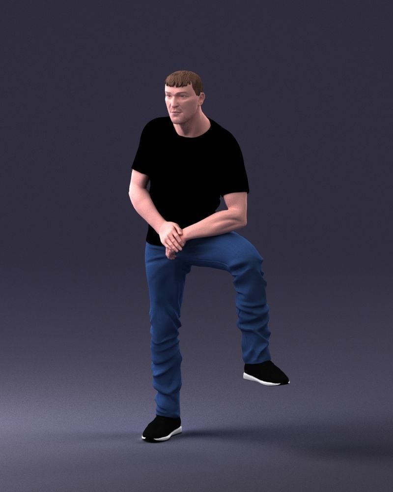 000229 Strong Man in Sitting Pose 1201 3D model_31
