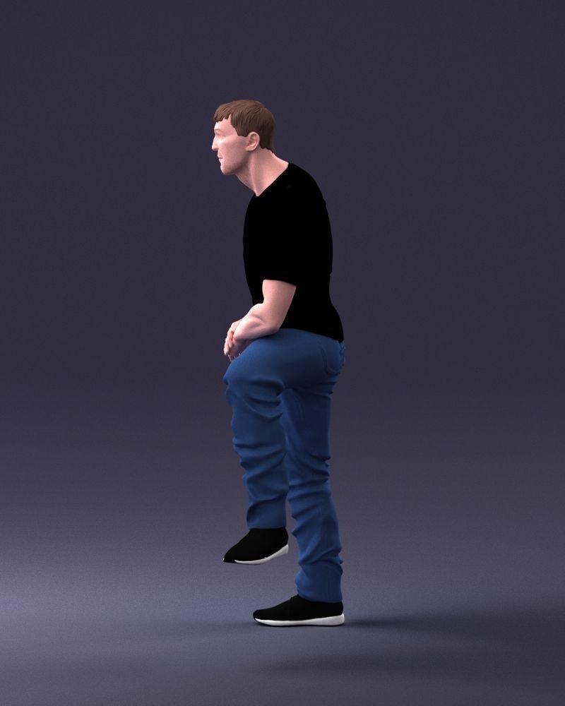 000229 Strong Man in Sitting Pose 1201 3D model_25