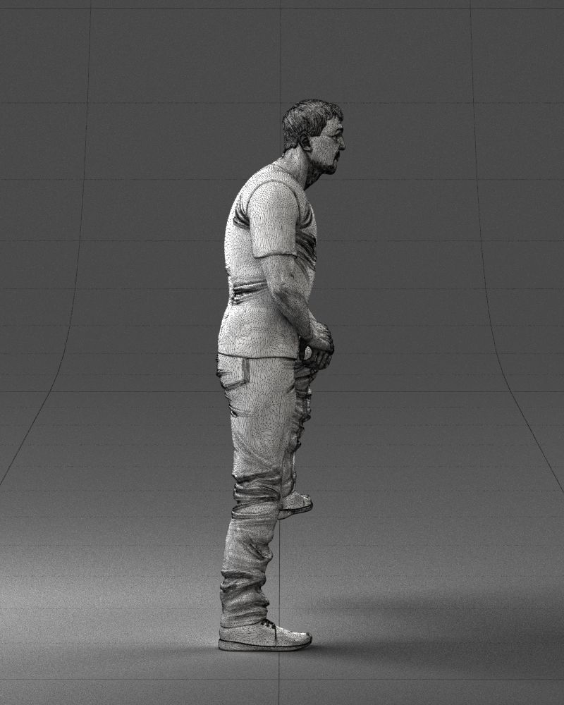 000229 Strong Man in Sitting Pose 1201 3D model_15