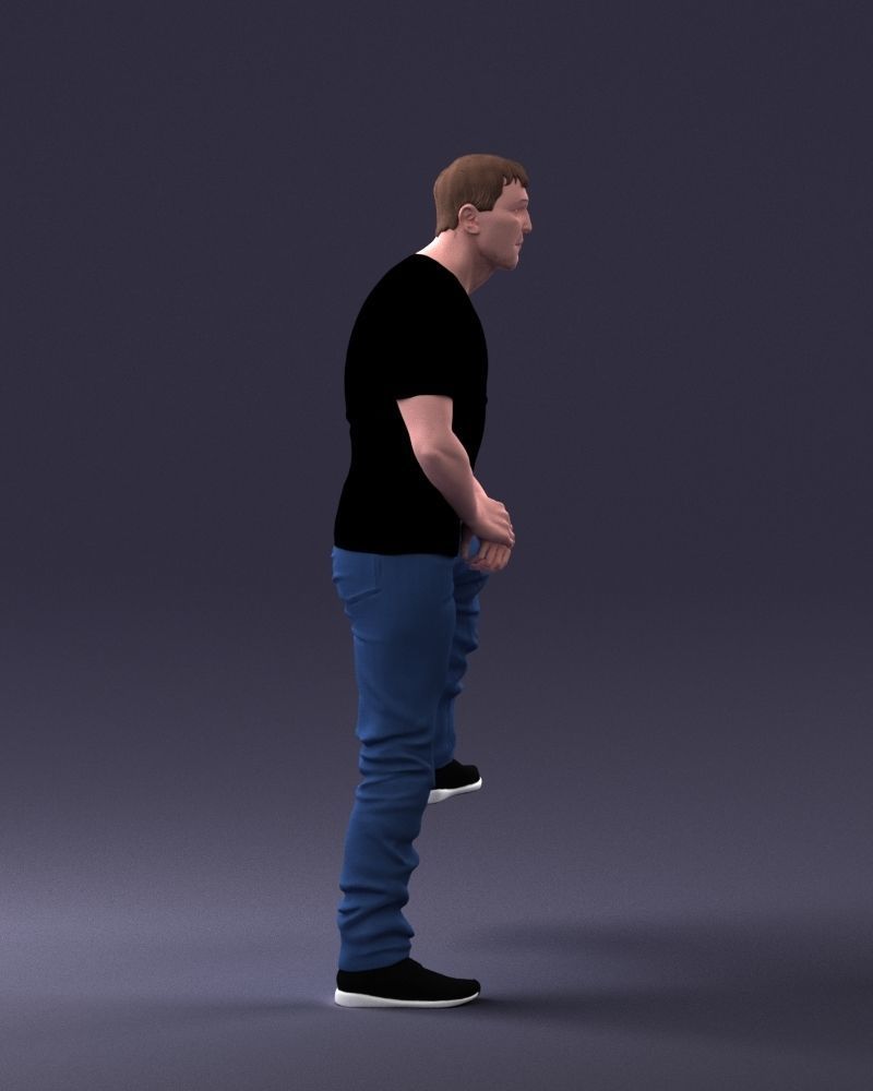 000229 Strong Man in Sitting Pose 1201 3D model_13
