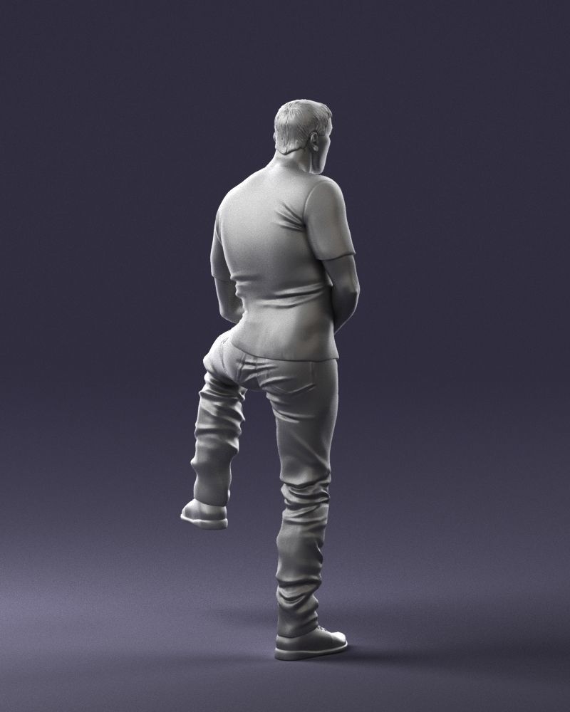 000229 Strong Man in Sitting Pose 1201 3D model_17
