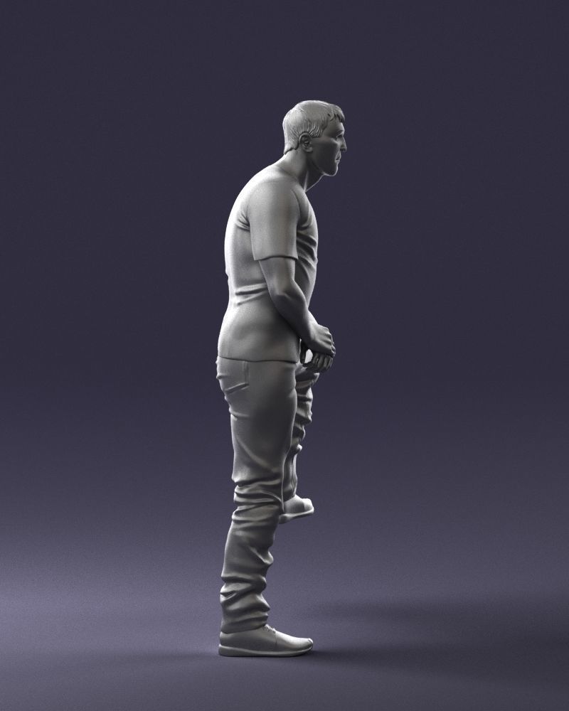 000229 Strong Man in Sitting Pose 1201 3D model_14
