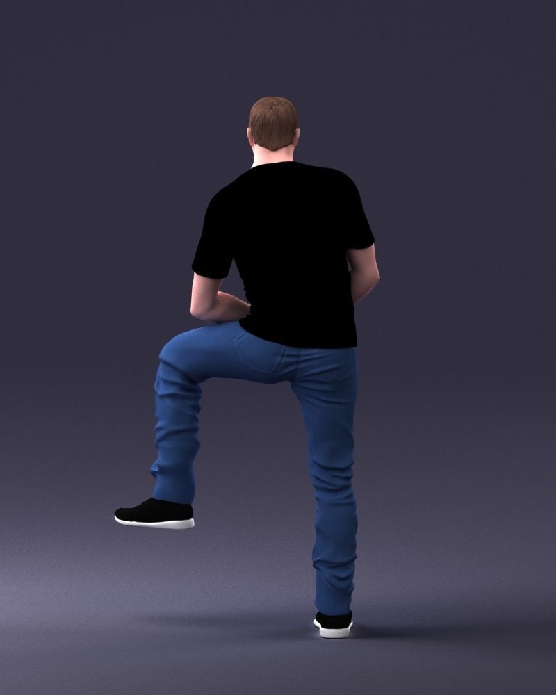 000229 Strong Man in Sitting Pose 1201 3D model_19