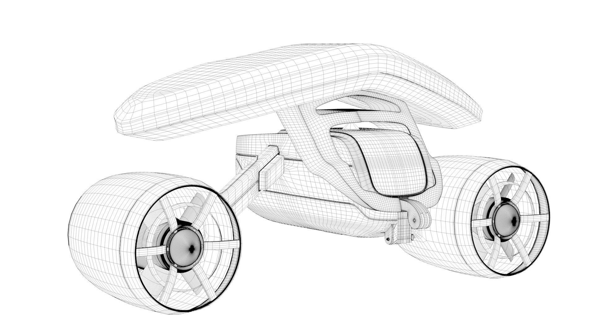 Underwater Scooter 3D model_12