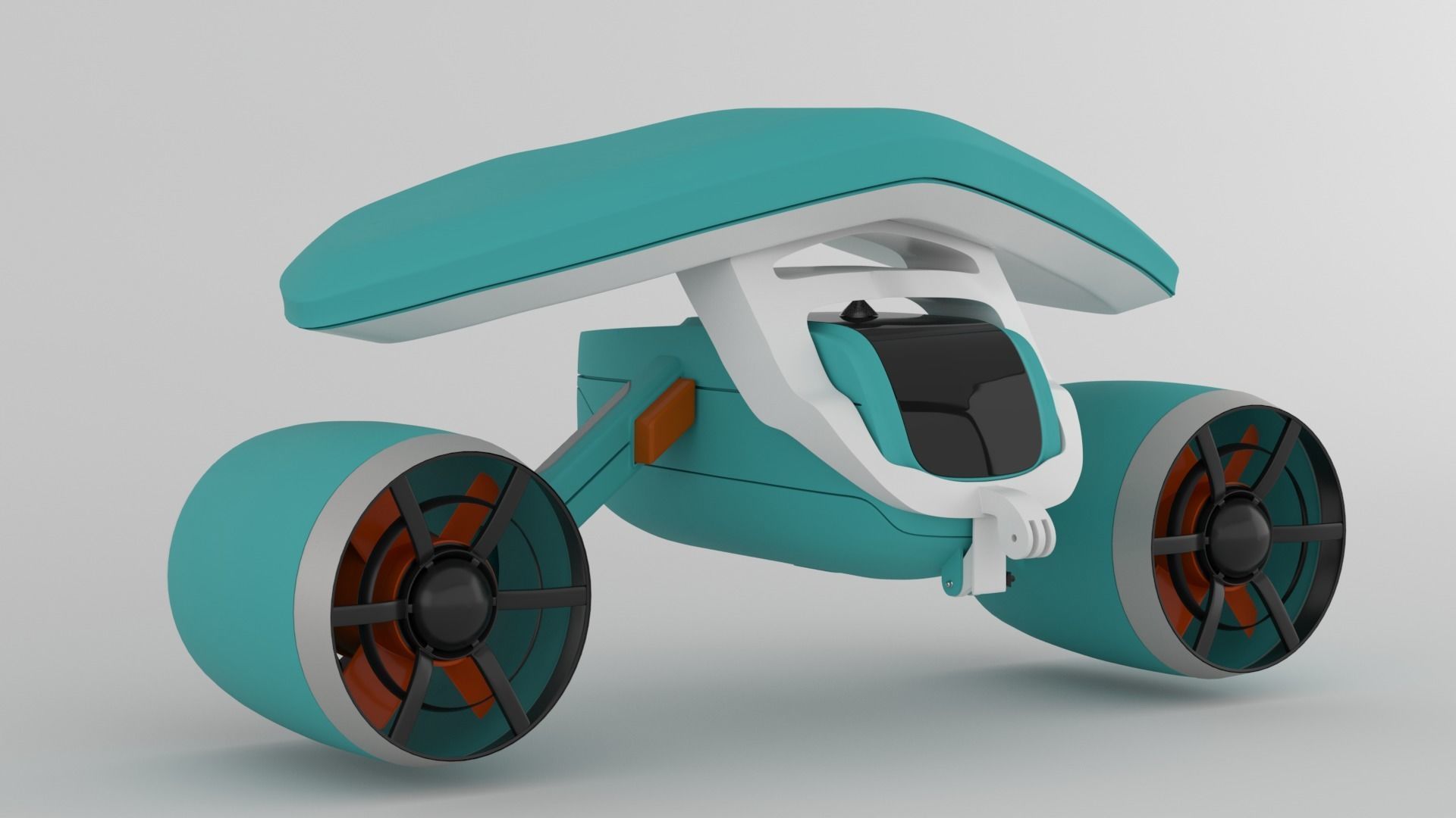 Underwater Scooter 3D model_3