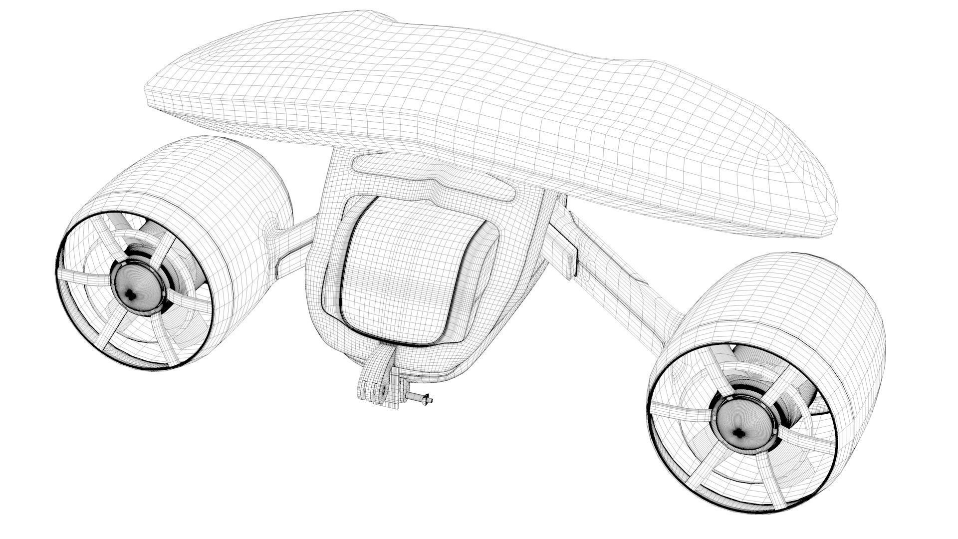 Underwater Scooter 3D model_14