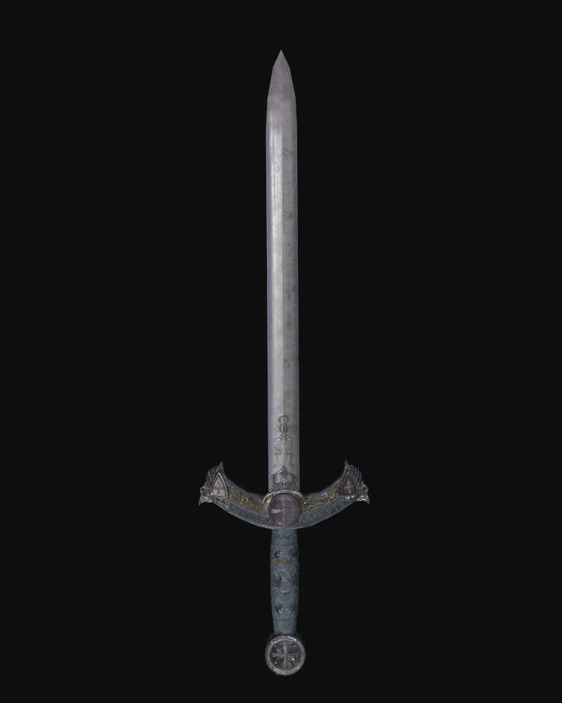 sword Low-poly 3D model_8