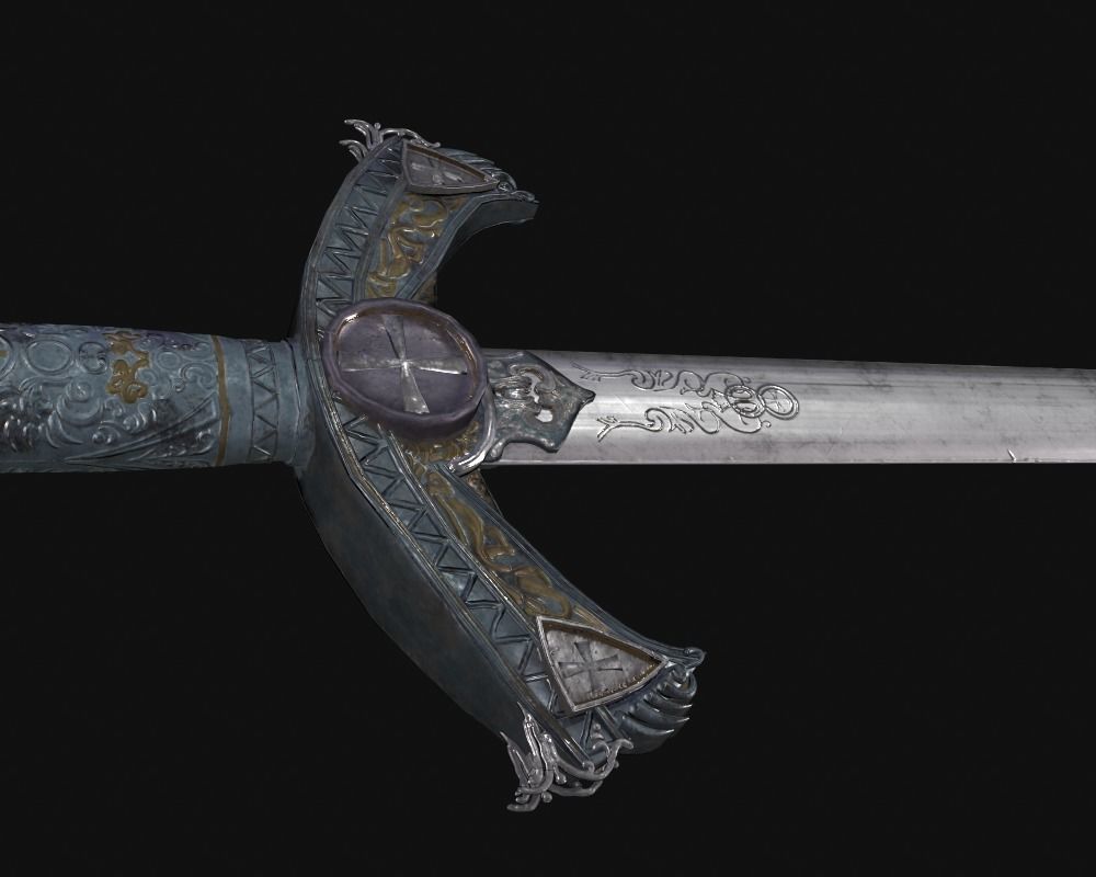 sword Low-poly 3D model_12