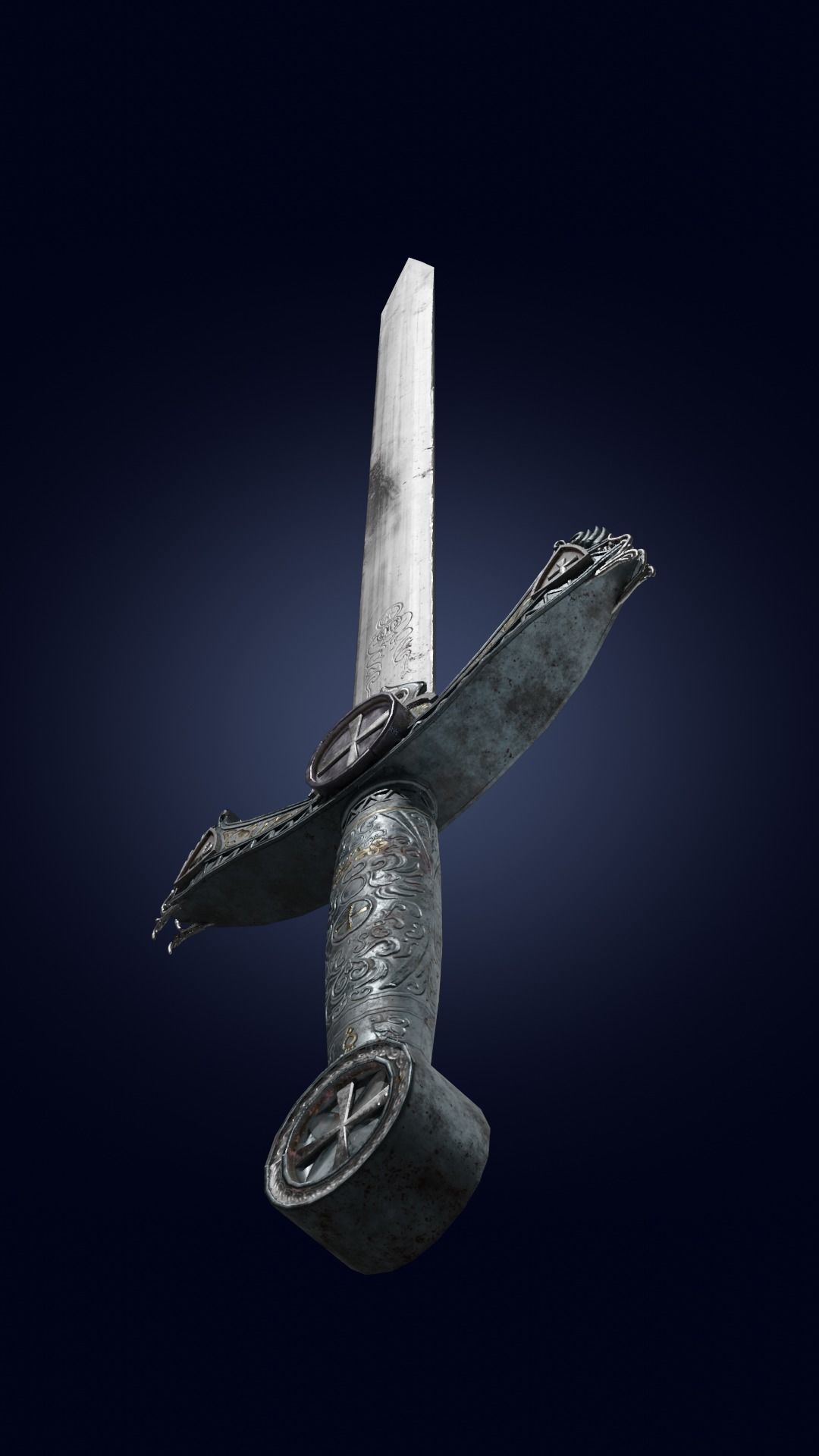 sword Low-poly 3D model_4