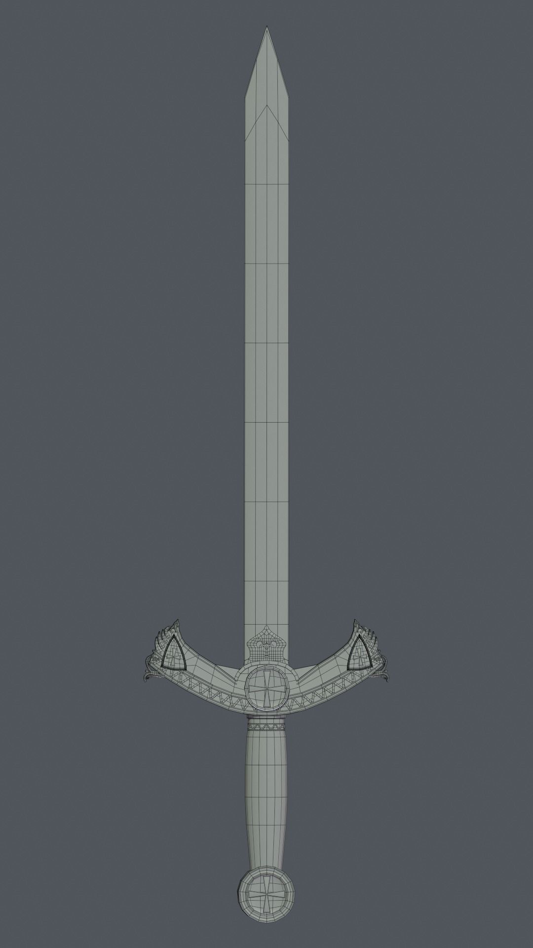sword Low-poly 3D model_11