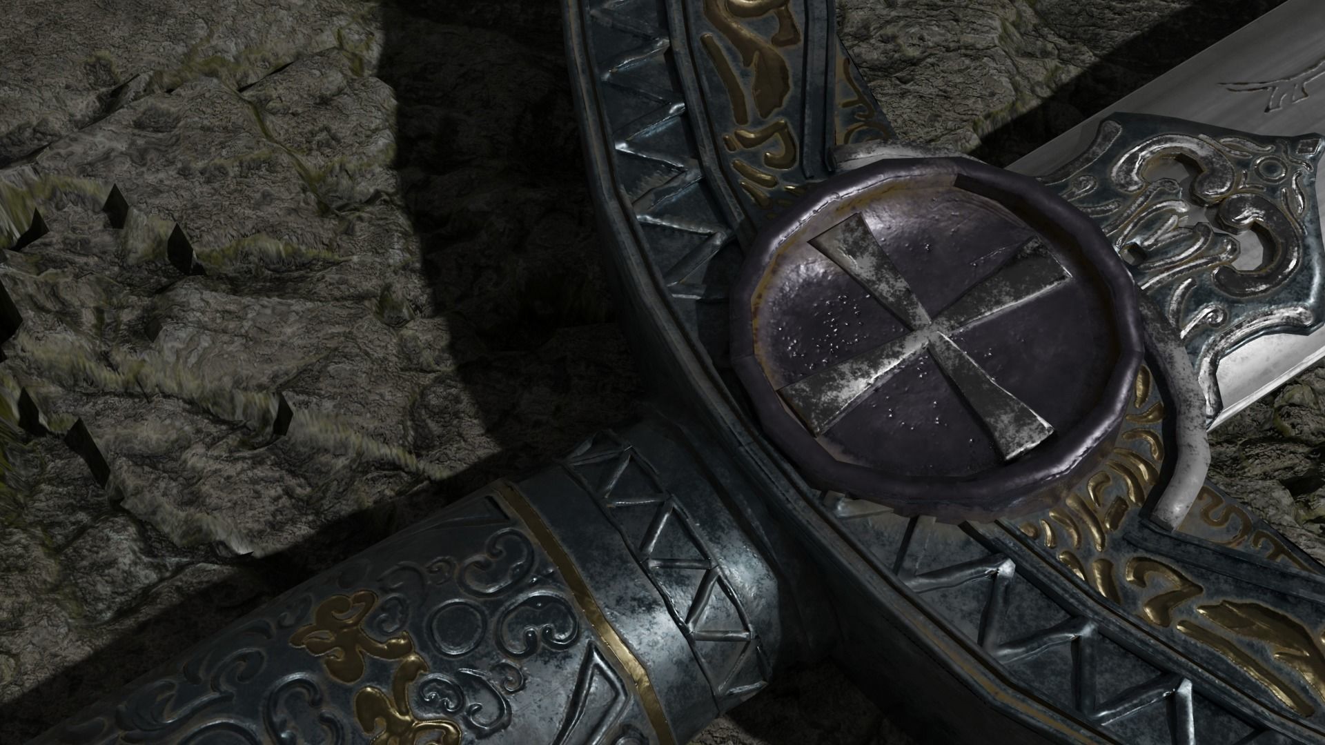 sword Low-poly 3D model_7