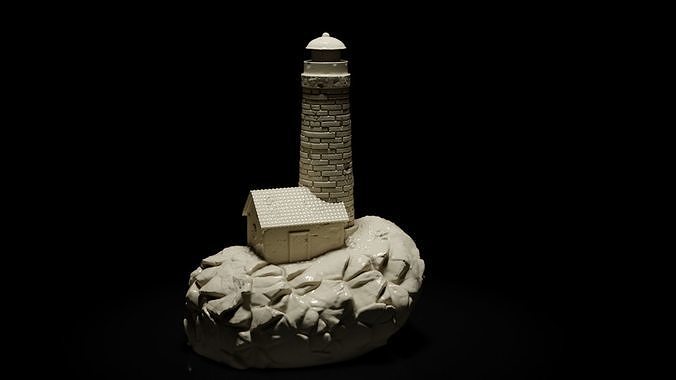 Lonely Lighthouse 3D print model