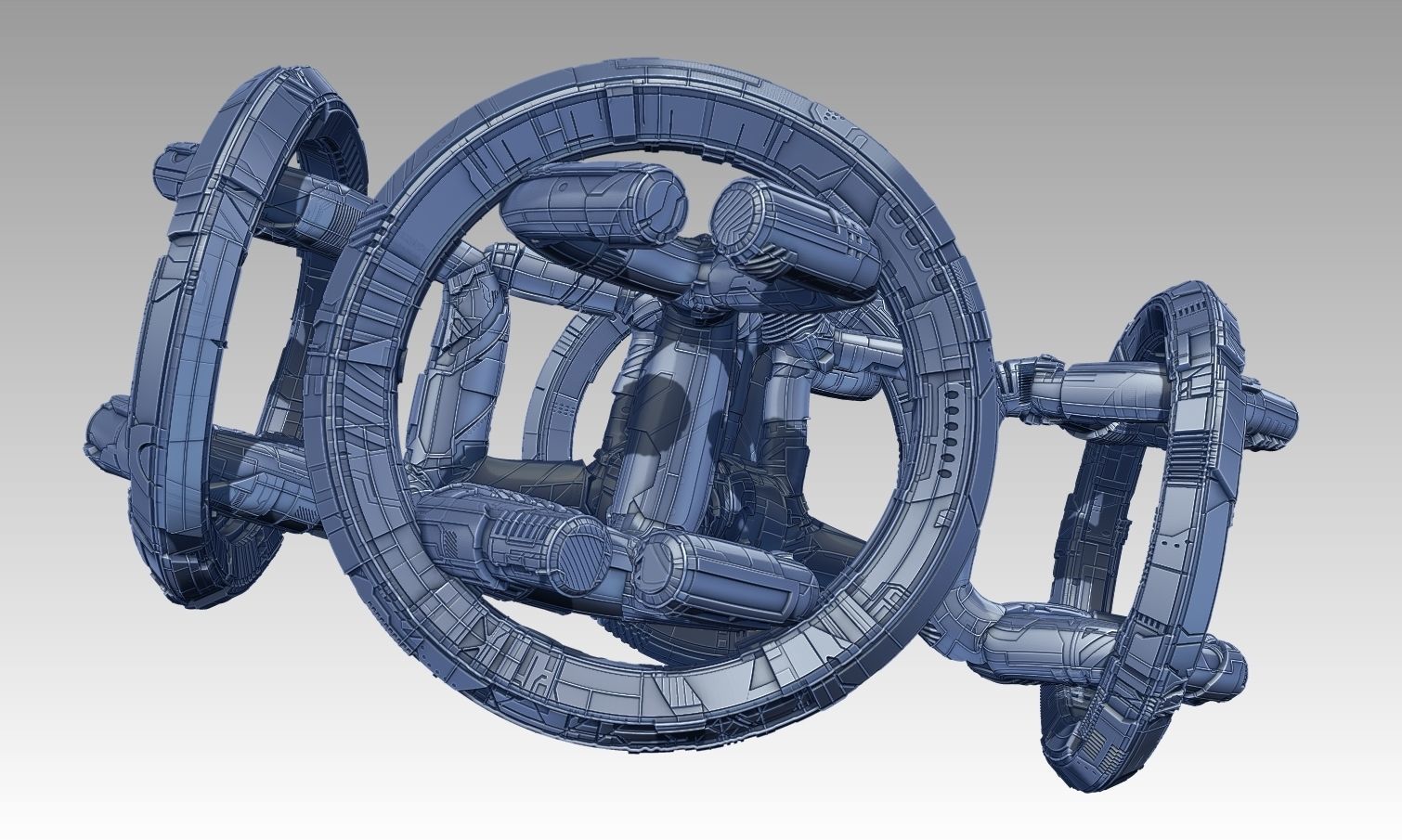 space equipment node 00124 3D model_4