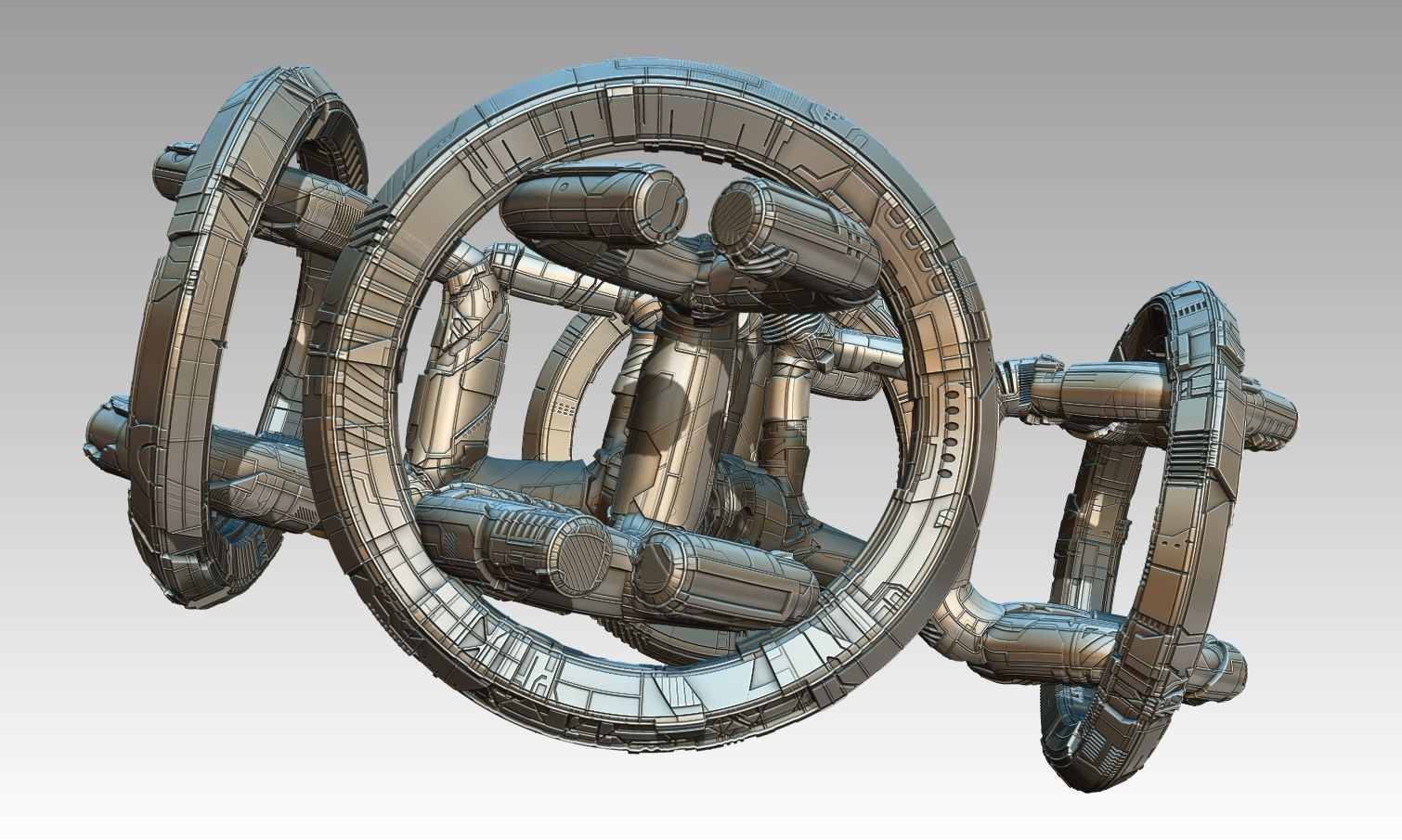 space equipment node 00124 3D model_3