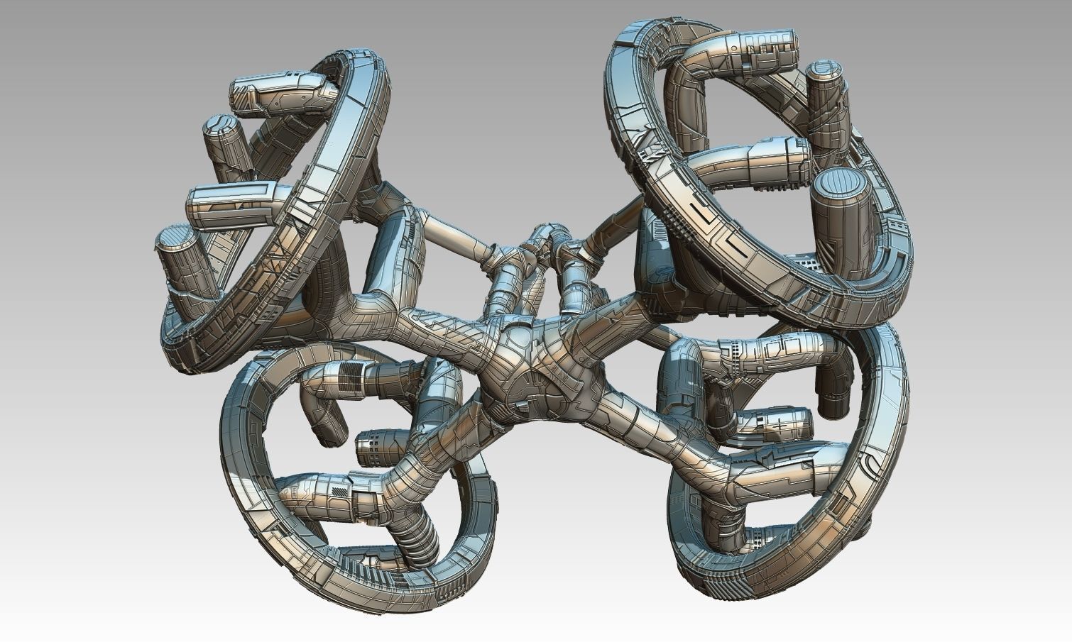 space equipment node 00124 3D model_9