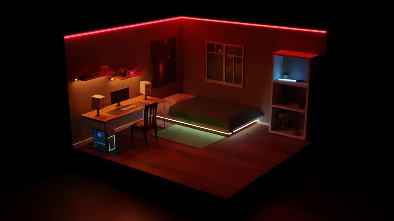 Cool Room NFT Low-poly 3D model_18