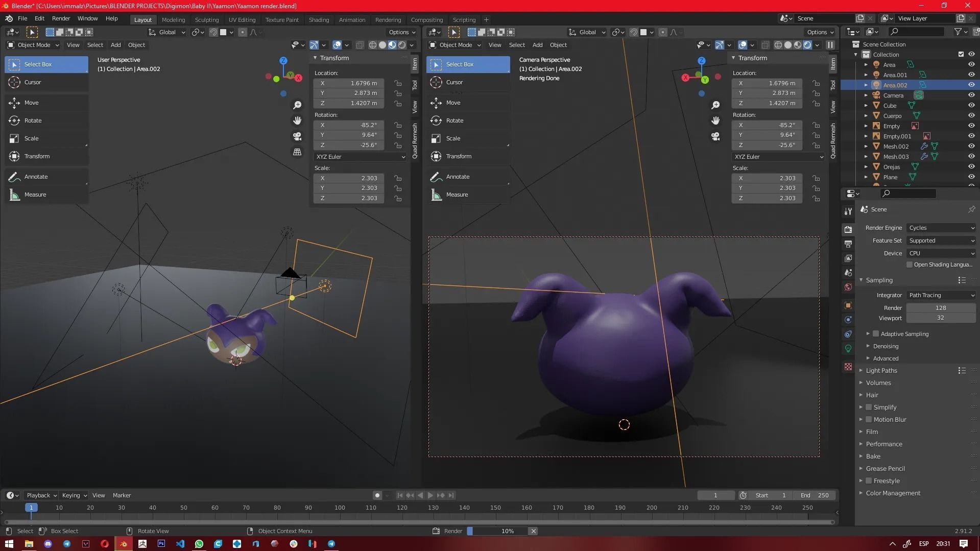  Yaamon - Digimon 3D print model_3