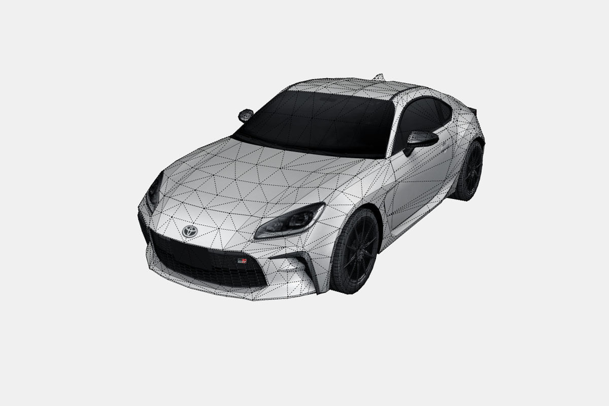 Toyota GR 86 2022 Low-poly 3D model_16